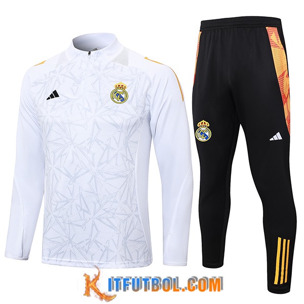 Chandal Equipos De Futbol Real Madrid Blanco/Gris 2024/2025
