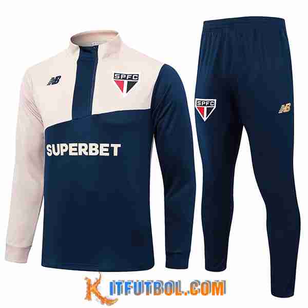 Chandal Equipos De Futbol Sao Paulo FC Azul/Amarillo 2024/2025