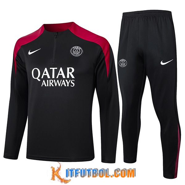 Chandal Equipos De Futbol PSG Negro/Rojo 2024/2025