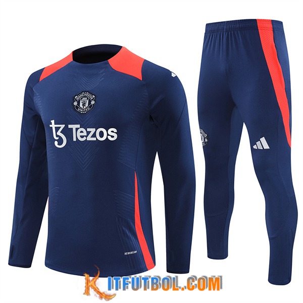Chandal Equipos De Futbol Manchester United Azul/Naranja 2024/2025 -04