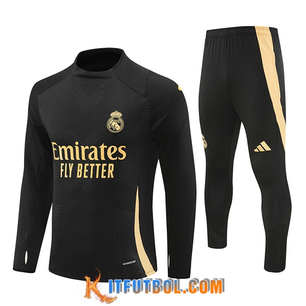 Chandal Equipos De Futbol Real Madrid Negro/Amarillo 2024/2025 -03