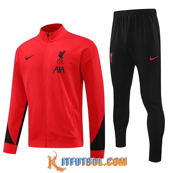 Chaqueta Con Capucha Chandal FC Liverpool Rojo/Negro 2024/2025