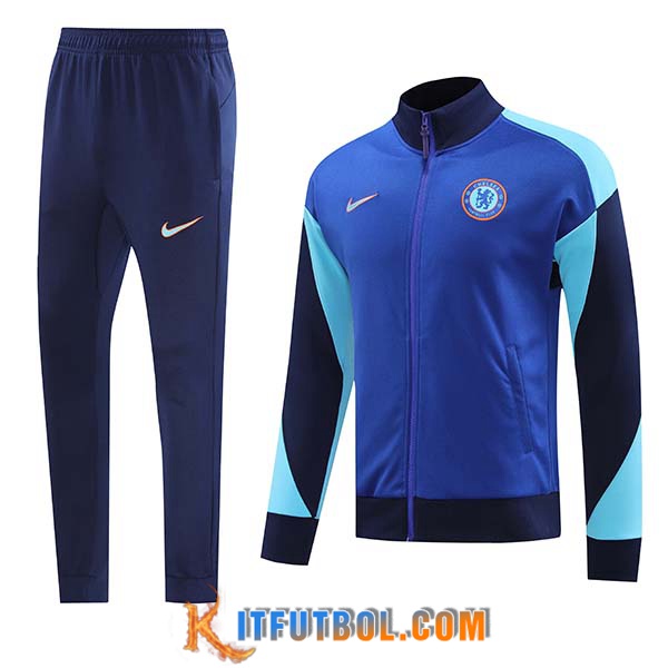 Chaqueta Con Capucha Chandal FC Chelsea Azul 2024/2025