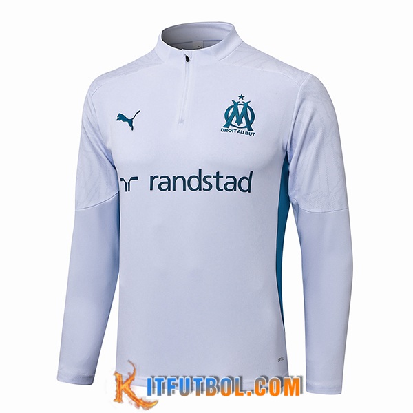 Sudadera De Entrenamiento Marsella Blanco/Azul 2024/2025