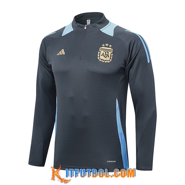 Sudadera De Entrenamiento Argentina Gris/Azul 2024/2025