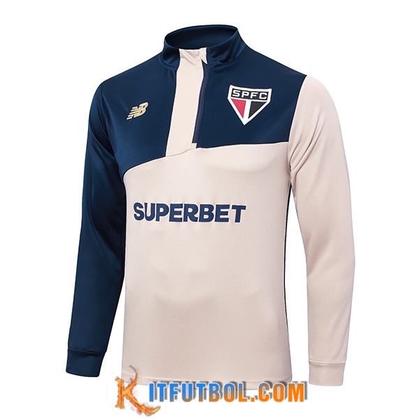 Sudadera De Entrenamiento Sao Paulo FC Amarillo/Azul 2024/2025
