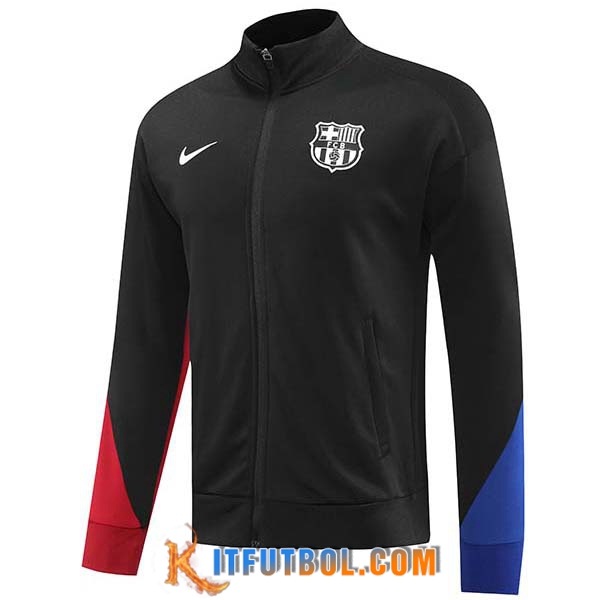 Chaquetas Futbol FC Barcelona Negro/Azul/Rojo 2024/2025