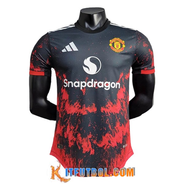 Camisetas De Futbol Manchester United Special Editioncile Negro/Rojo 2024/2025