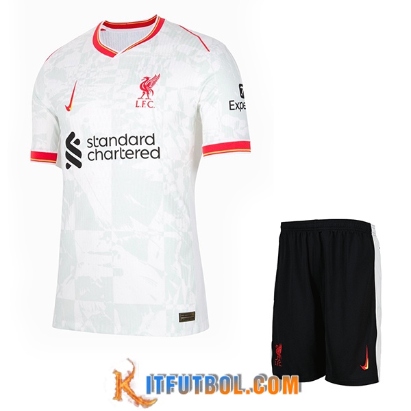 Nueva Camisetas De Futbol FC Liverpool Ninos Tercera 2024/2025