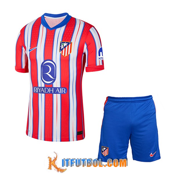 Nueva Camisetas De Futbol Atletico Madrid Ninos Primera 2024/2025