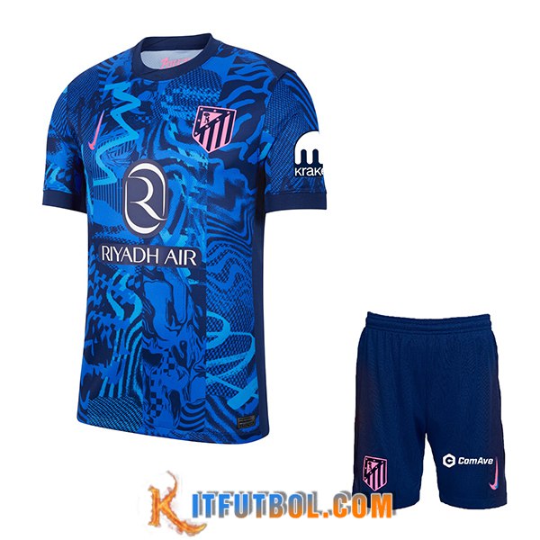 Nueva Camisetas De Futbol Atletico Madrid Ninos Tercera 2024/2025