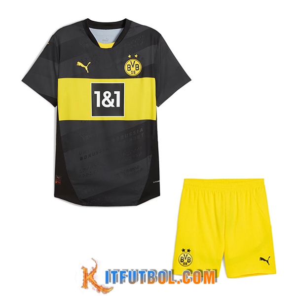 Nueva Camisetas De Futbol Dortmund Ninos Segunda 2024/2025