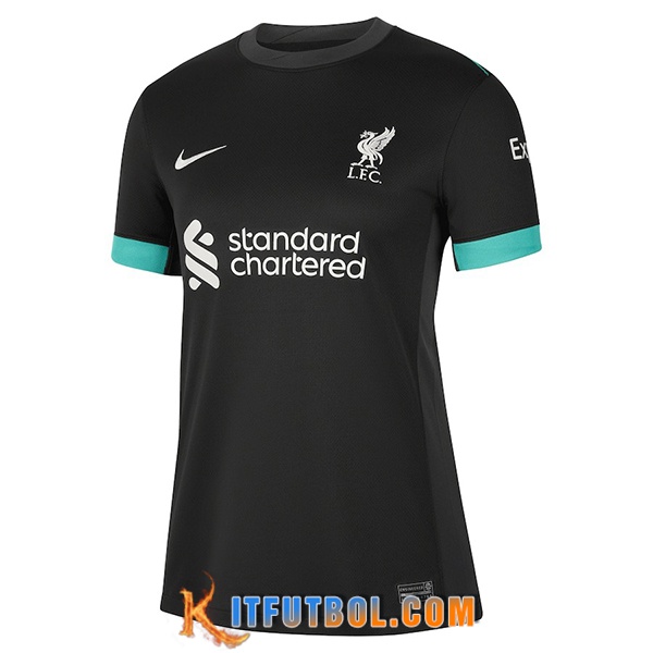 Nueva Camisetas De Futbol FC Liverpool Mujer Segunda 2024/2025