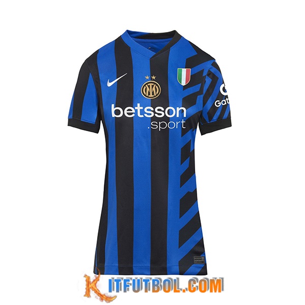 Nueva Camisetas De Futbol Inter Milan Mujer Primera 2024/2025