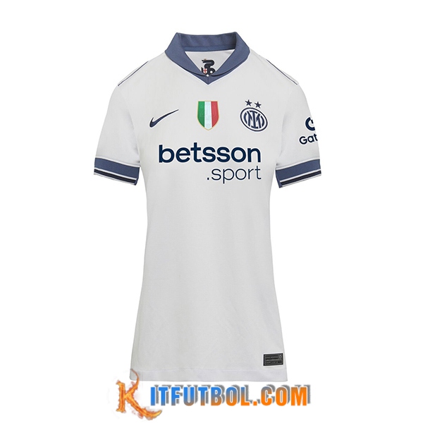 Nueva Camisetas De Futbol Inter Milan Mujer Segunda 2024/2025