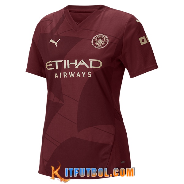 Nueva Camisetas De Futbol Manchester City Mujer Tercera 2024/2025