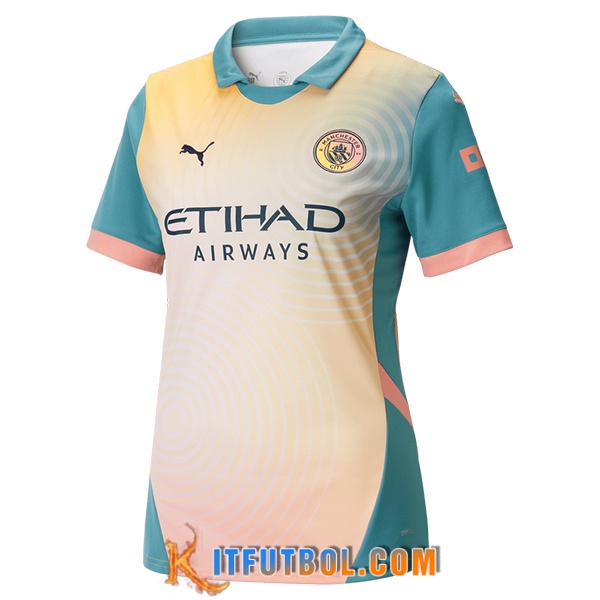Nueva Camisetas De Futbol Manchester City Mujer Fourth 2024/2025