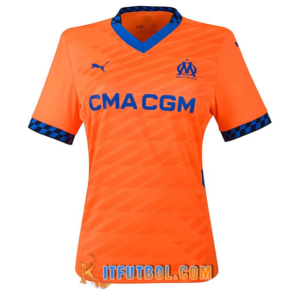 Nueva Camisetas De Futbol Marsella OM Mujer Tercera 2024/2025