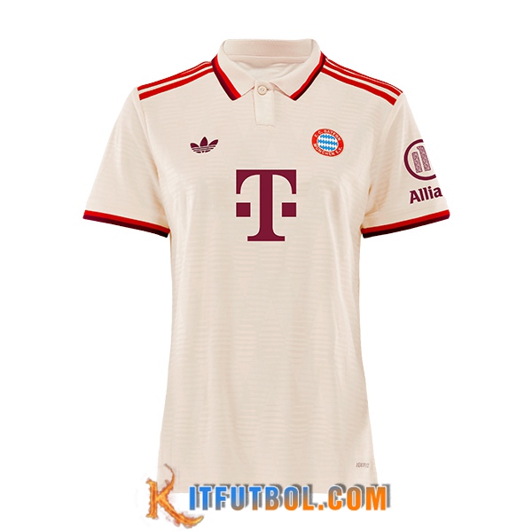 Nueva Camisetas De Futbol Bayern Munich Mujer Champions League 2024/2025