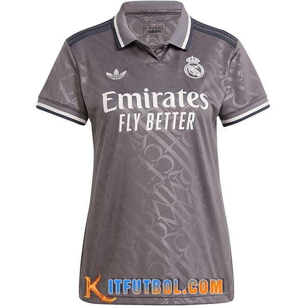 Nueva Camisetas De Futbol Real Madrid Mujer Tercera 2024/2025