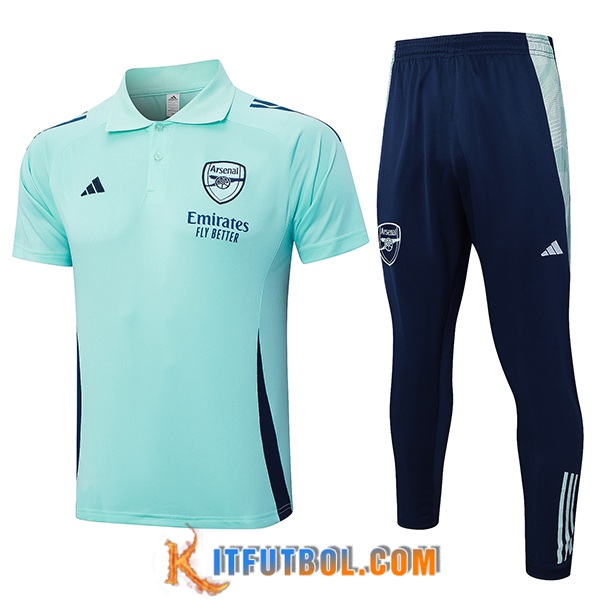 Camiseta Polo Arsenal Verde/Azul 2024/2025