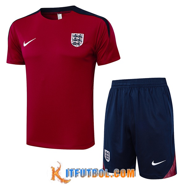 Camiseta Entrenamiento Inglaterra Rojo/Negro 2024/2025