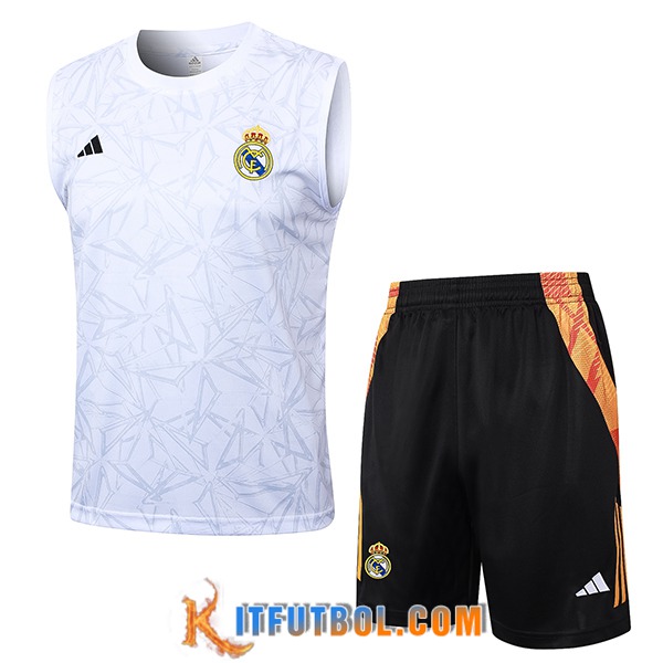 Camiseta Entrenamiento sin mangas Real Madrid Blanco 2024/2025 -02
