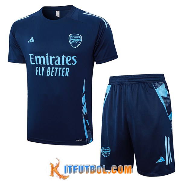 Camiseta Entrenamiento Arsenal azul real 2024/2025 -02