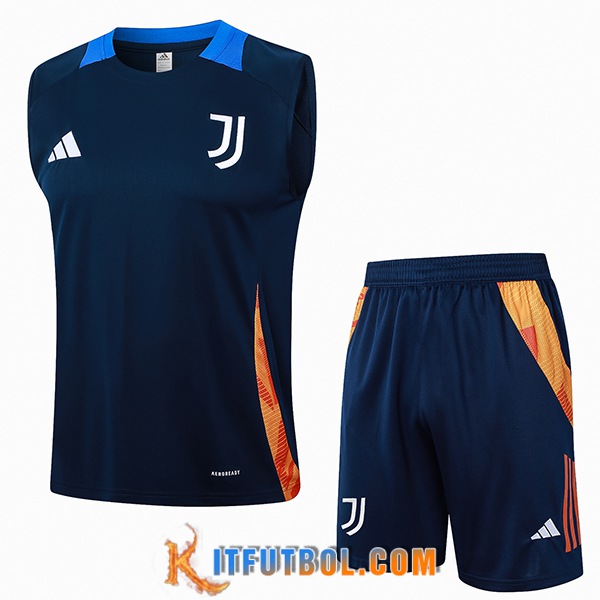 Camiseta Entrenamiento sin mangas Juventus azul real 2024/2025