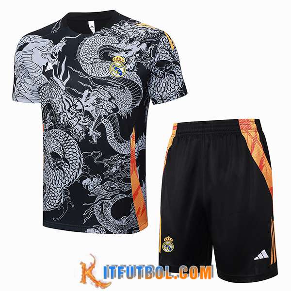 Camiseta Entrenamiento Real Madrid Negro/Gris 2024/2025