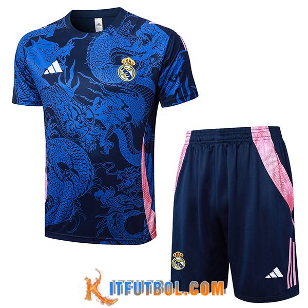 Camiseta Entrenamiento Real Madrid Azul/Rosa 2024/2025
