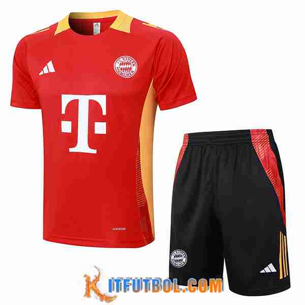 Camiseta Entrenamiento Bayern Munich Rojo/Amarillo 2024/2025