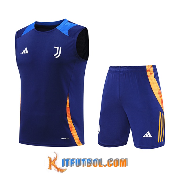 Camiseta Entrenamiento sin mangas Juventus Azul/Naranja 2024/2025