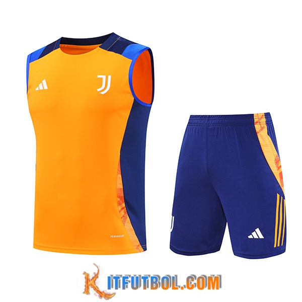 Camiseta Entrenamiento sin mangas Juventus Naranja/Azul 2024/2025
