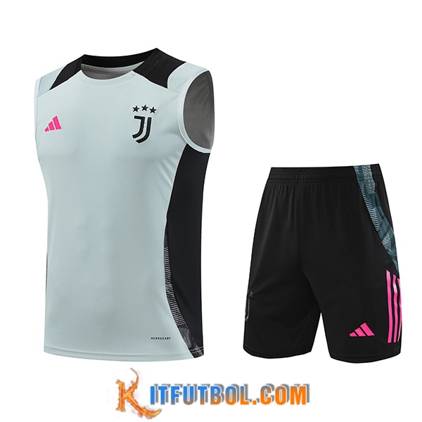 Camiseta Entrenamiento sin mangas Juventus Gris/Negro 2024/2025
