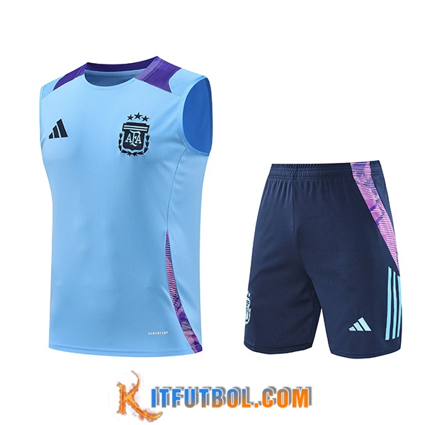 Camiseta Entrenamiento sin mangas Argentina Azul/Violeta 2024/2025