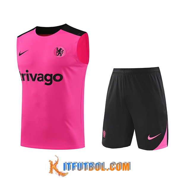 Camiseta Entrenamiento sin mangas FC Chelsea Violeta/Negro 2024/2025