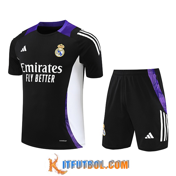 Camiseta Entrenamiento Real Madrid Negro/Violeta/Blanco 2024/2025