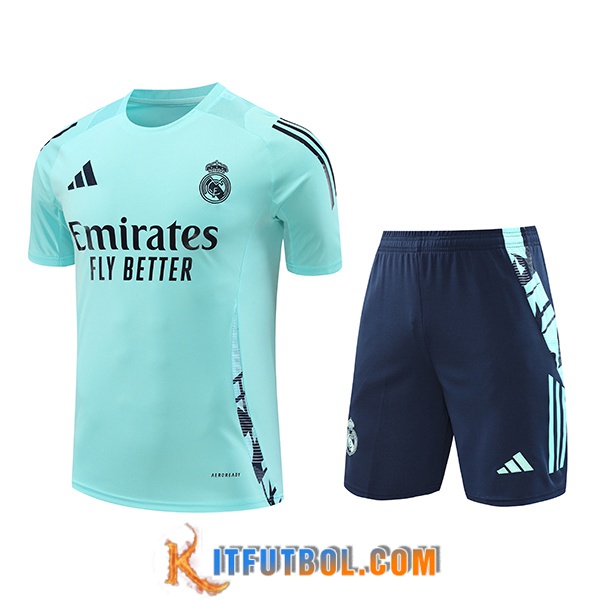 Camiseta Entrenamiento Real Madrid Verde/Azul 2024/2025