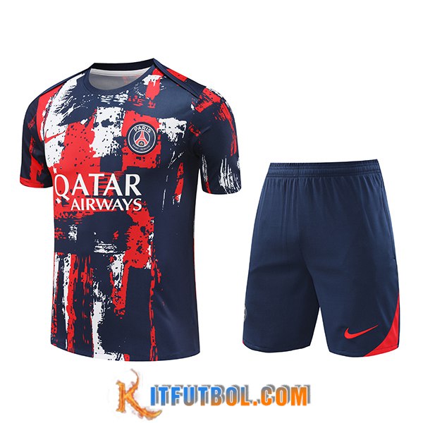 Camiseta Entrenamiento PSG Azul/Rojo 2024/2025