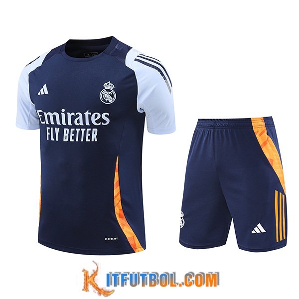 Camiseta Entrenamiento Real Madrid Azul/Naranja 2024/2025