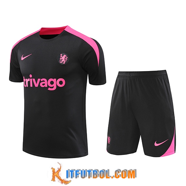 Camiseta Entrenamiento FC Chelsea Negro/Violeta 2024/2025