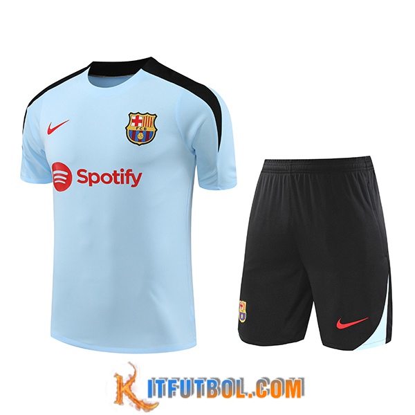Camiseta Entrenamiento FC Barcelona Azul/Negro 2024/2025