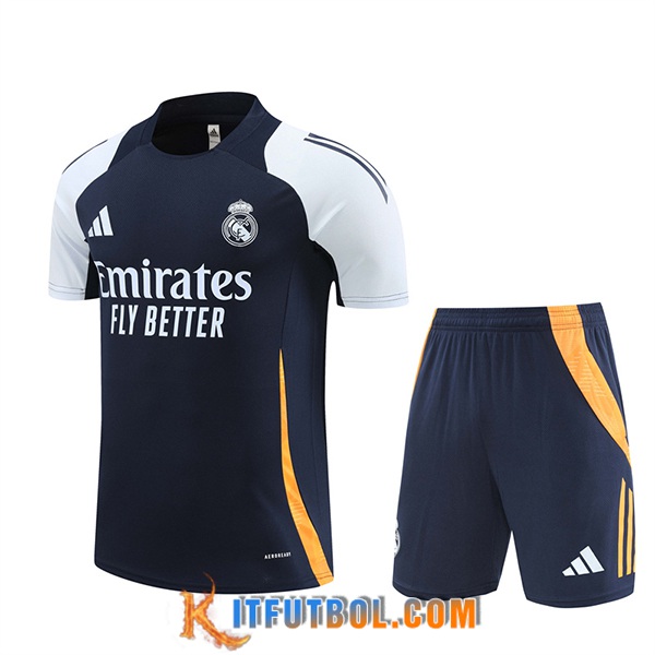 Camiseta Entrenamiento Real Madrid Azul/Blanco/Amarillo 2024/2025