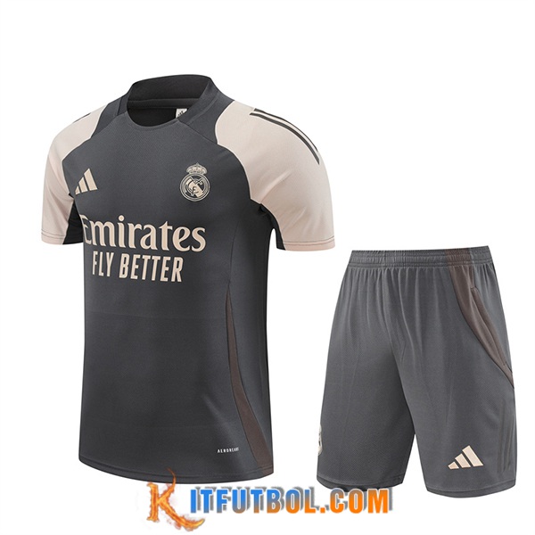 Camiseta Entrenamiento Real Madrid Gris/Beige 2024/2025