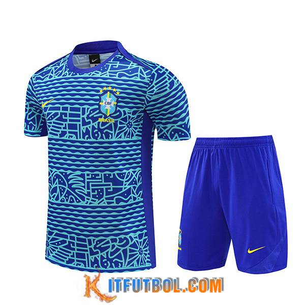 Camiseta Entrenamiento Brasil Azul/Verde 2024/2025 -05
