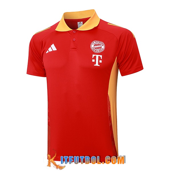 Camiseta Polo Bayern Munich Rojo/Naranja 2024/2025