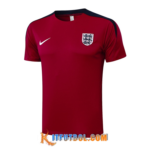 Camiseta Entrenamiento Inglaterra Rojo/Negro 2024/2025