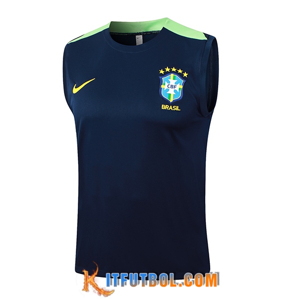 Chalecos De Futbol Brasil Azul/Verde 2024/2025
