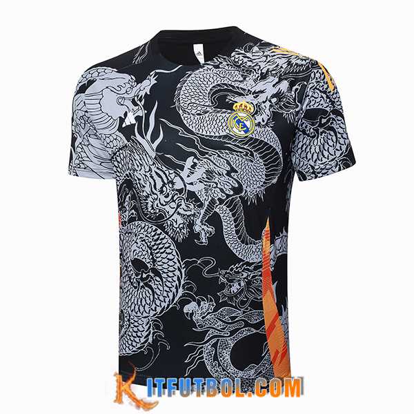 Camiseta Entrenamiento Real Madrid Negro/Gris 2024/2025